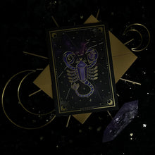 Load image into Gallery viewer, Amethystrology Zodiac Individual (or Set of 3) Greeting Cards