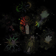 Load image into Gallery viewer, Crystalstruck Tarot© Holo Stickers