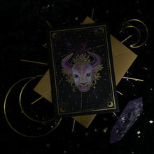 Load image into Gallery viewer, Amethystrology Zodiac Individual (or Set of 3) Greeting Cards