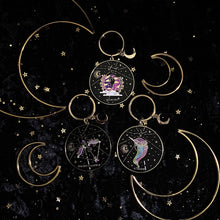 Load image into Gallery viewer, amethystrology zodiac keychain