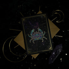 Load image into Gallery viewer, Amethystrology Zodiac Individual (or Set of 3) Greeting Cards