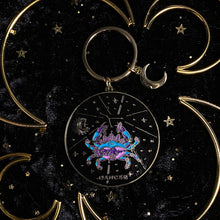 Load image into Gallery viewer, amethystrology zodiac keychain
