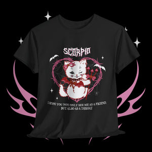 Scorpio Halloween Kitty Cat Unisex Short Sleeve Tee