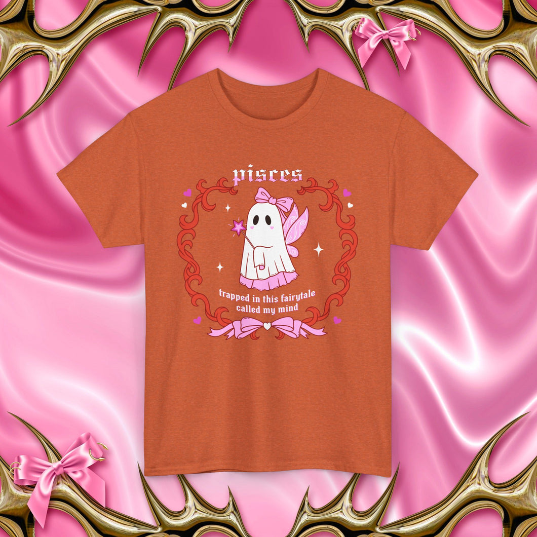 Pisces Halloween Ghost Unisex Short Sleeve Tee