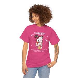 Capricorn Halloween Kitty Cat Unisex Short Sleeve Tee