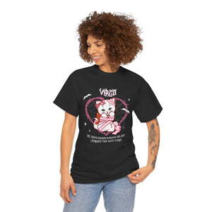 Virgo Halloween Kitty Cat Unisex Short Sleeve Tee