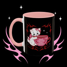 Load image into Gallery viewer, More Espresso Less Depresso Kitty Cat (Red) Coffee Mug (11oz)
