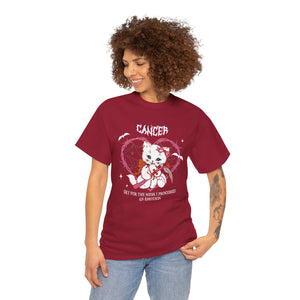 Cancer Halloween Kitty Cat Unisex Short Sleeve Tee