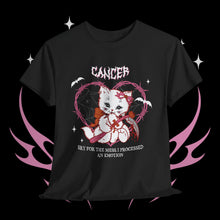 Load image into Gallery viewer, Cancer Halloween Kitty Cat Unisex Short Sleeve Tee
