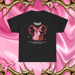 Pisces Halloween Cartoon Unisex Short Sleeve Tee