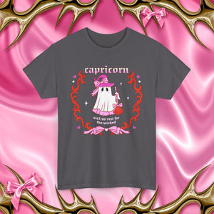 Capricorn Halloween Ghost Unisex Short Sleeve Tee