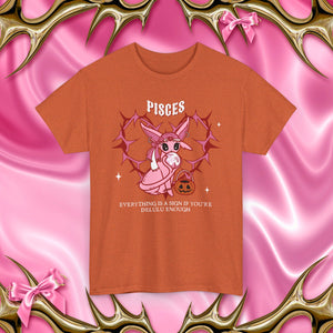 Pisces Halloween Cartoon Unisex Short Sleeve Tee