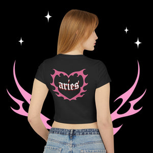 Aries Kitty Cat Women's Baby Tee