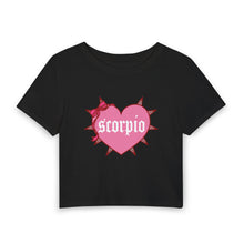Load image into Gallery viewer, Scorpio Spike Heart Women's Baby Tee
