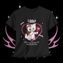 Load image into Gallery viewer, Libra Halloween Kitty Cat Unisex Short Sleeve Tee
