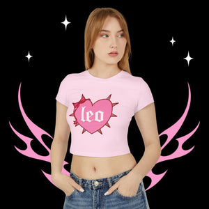 Leo Spike Heart Women's Baby Tee