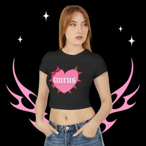 Taurus Spike Heart Women's Baby Tee