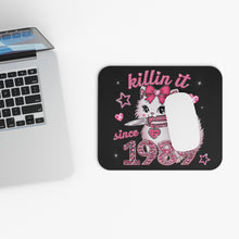 Load image into Gallery viewer, Killin it since 1980 kitty cat Mouse Pad
