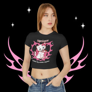 Capricorn Kitty Cat Women's Baby Tee