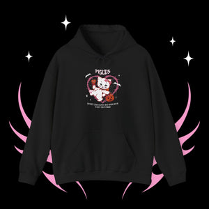 Pisces Halloween Kitty Cat Unisex Hoodie