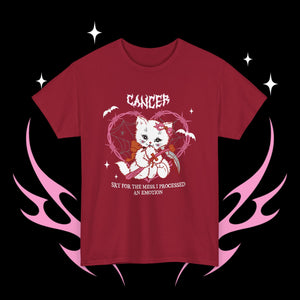 Cancer Halloween Kitty Cat Unisex Short Sleeve Tee