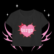 Load image into Gallery viewer, Virgo Spike Heart Women&#39;s Baby Tee
