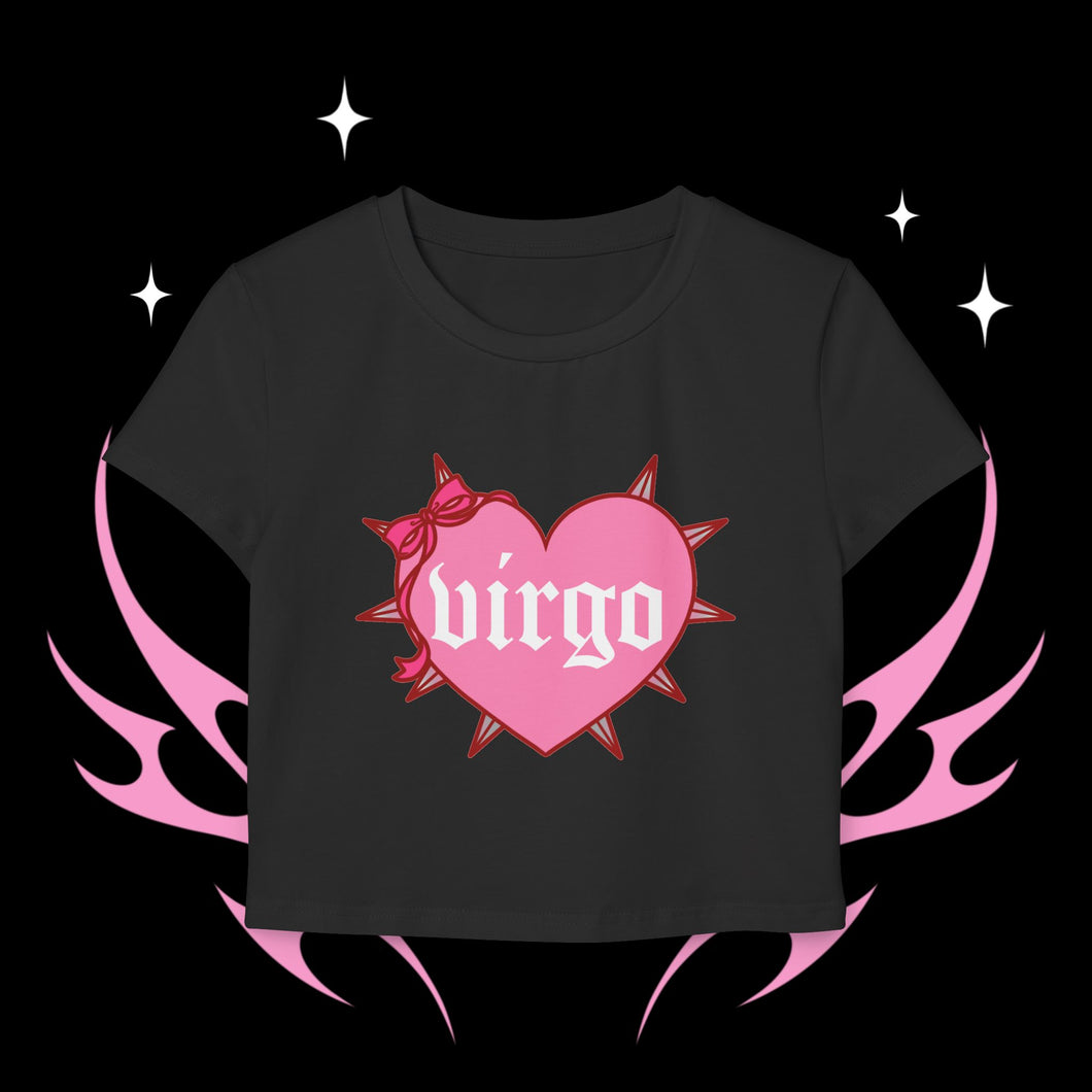 Virgo Spike Heart Women's Baby Tee