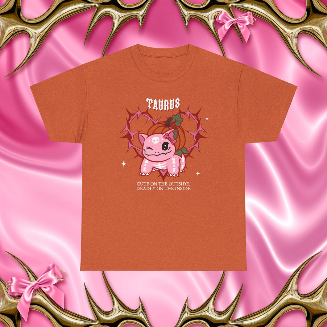 Taurus Halloween Cartoon Unisex Short Sleeve Tee