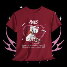 Load image into Gallery viewer, Aries Halloween Kitty Cat Unisex Short Sleeve Tee
