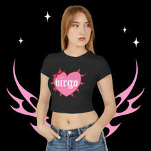 Load image into Gallery viewer, Virgo Spike Heart Women&#39;s Baby Tee
