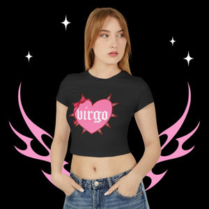 Virgo Spike Heart Women's Baby Tee