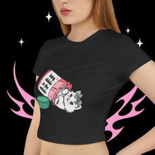 Load image into Gallery viewer, Being Delulu is the Solulu Kitty Cat Women&#39;s Baby Tee
