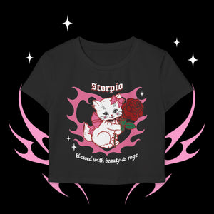 Scorpio Kitty Cat Women's Baby Tee