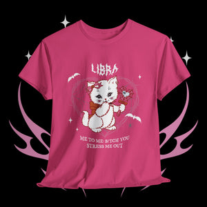 Libra Halloween Kitty Cat Unisex Short Sleeve Tee