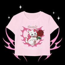 Load image into Gallery viewer, Scorpio Kitty Cat Women&#39;s Baby Tee
