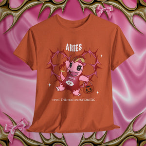 Aries Halloween Cartoon Unisex Short Sleeve Tee