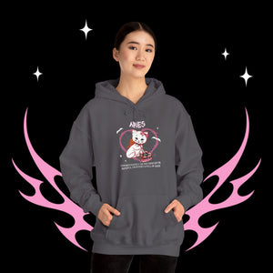 Aries Halloween Kitty Cat Unisex Hoodie