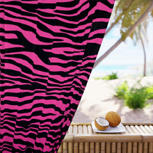 Load image into Gallery viewer, Pink &amp; Black Zebra Blackout Window Curtain (1 Piece)
