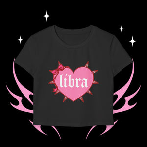 Libra Spike Heart Women's Baby Tee