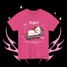 Load image into Gallery viewer, Taurus Halloween Kitty Cat Unisex Short Sleeve Tee
