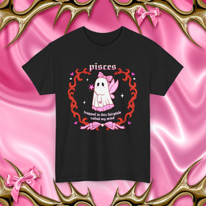 Pisces Halloween Ghost Unisex Short Sleeve Tee