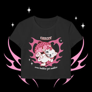 Cancer Kitty Cat Women's Baby Tee