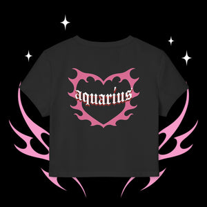 Aquarius Kitty Cat Women's Baby Tee