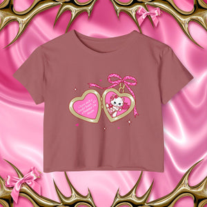 Kitty Cat Locket Crop Top
