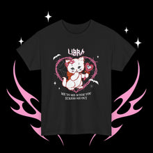 Load image into Gallery viewer, Libra Halloween Kitty Cat Unisex Short Sleeve Tee
