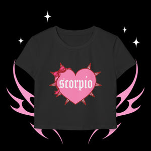 Scorpio Spike Heart Women's Baby Tee