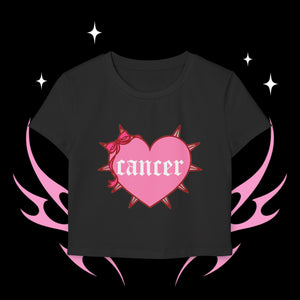 Cancer Spike Heart Women's Baby Tee