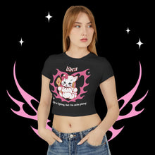 Load image into Gallery viewer, Libra Kitty Cat Women&#39;s Baby Tee
