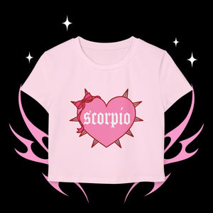 Scorpio Spike Heart Women's Baby Tee