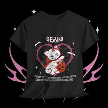 Load image into Gallery viewer, Gemini Halloween Kitty Cat Unisex Short Sleeve Tee
